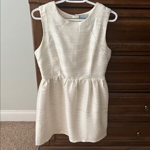 Elegant Cream Sleeveless Dress